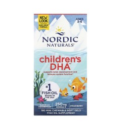 NORDIC NATURALS Childrens DHA 250 mg (180 kaps.)