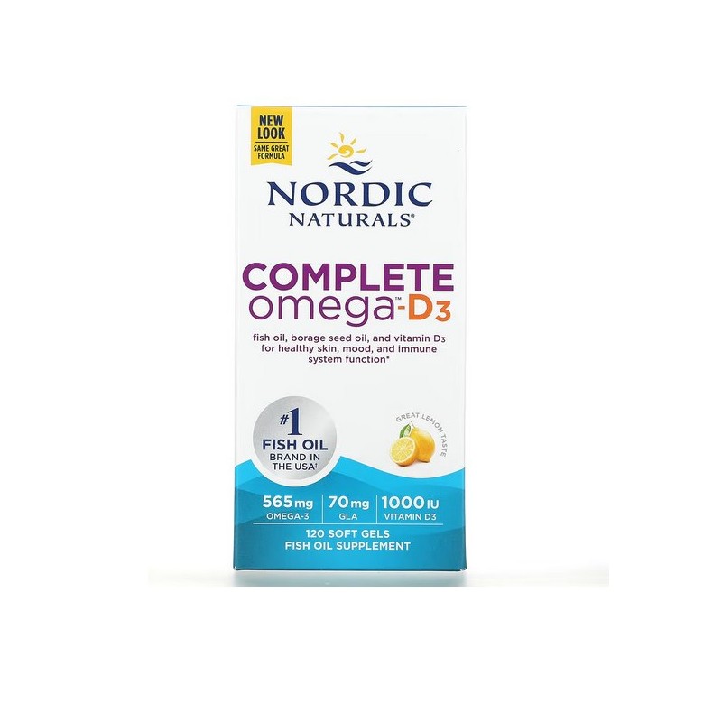 NORDIC NATURALS Complete Omega-D3 (120 kaps.)