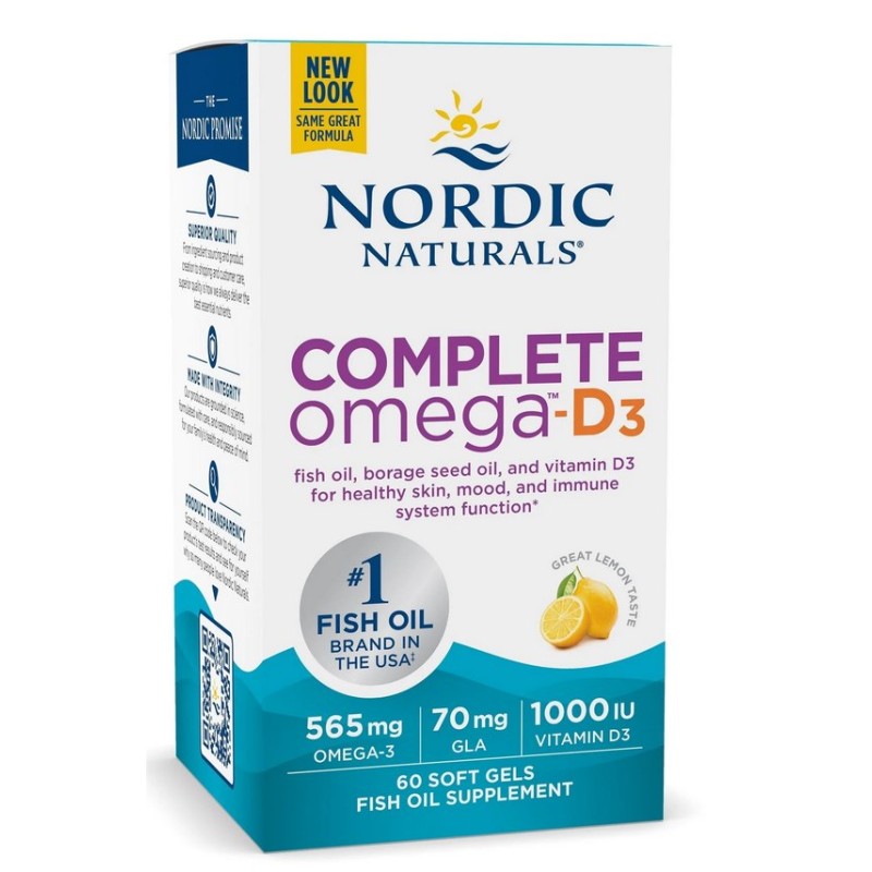 NORDIC NATURALS Complete Omega-D3 (60 kaps.)